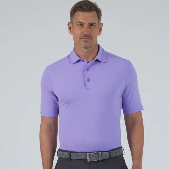 IBKUL Icefil Short Sleeve Polo Shirt Violet Purple Embroidered logo - Picture 1 of 9